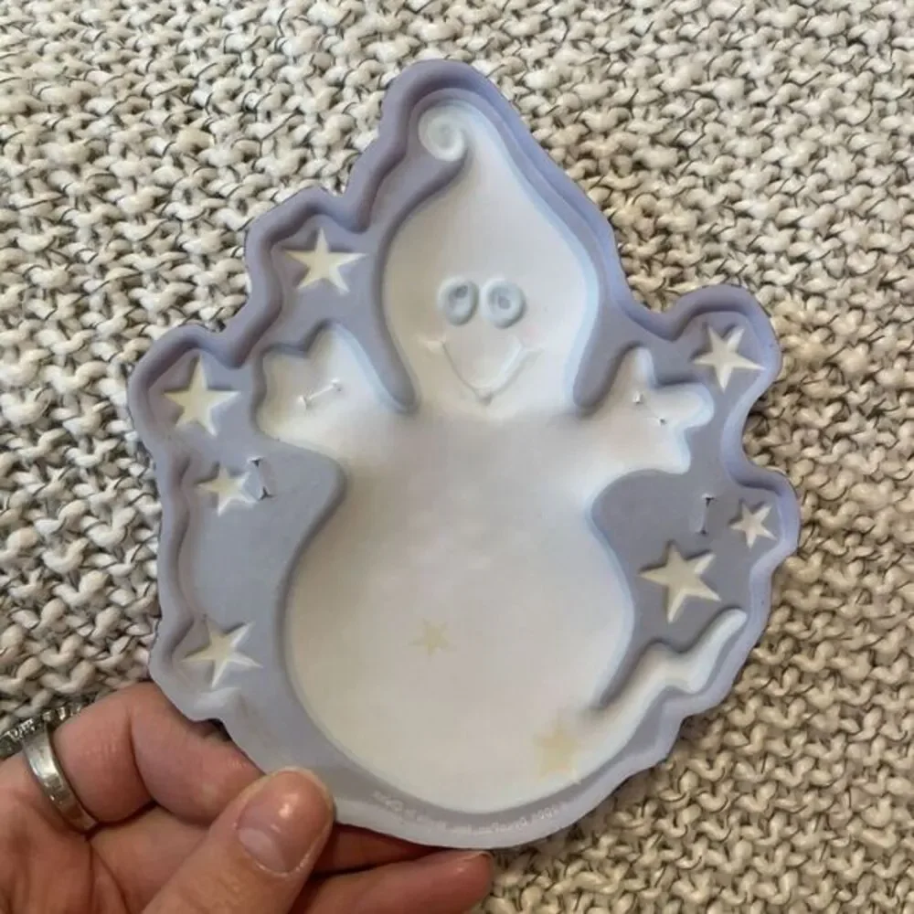 Vintage 3D Ghost Stars Candy Holder‎ Halloween Cake Topper Decor